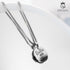Edelstahl Schmuckkette, Silber, runder Gravur Coin, Unisex, individuell gravierbar liebe geschenkidee uniqal